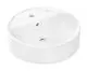 Hansgrohe-HG-Xuniva-S-Aufsatzwaschtisch-450-450-mit-Hahnloch-und-Ueberlauf-Weiss-60169450 gallery number 1
